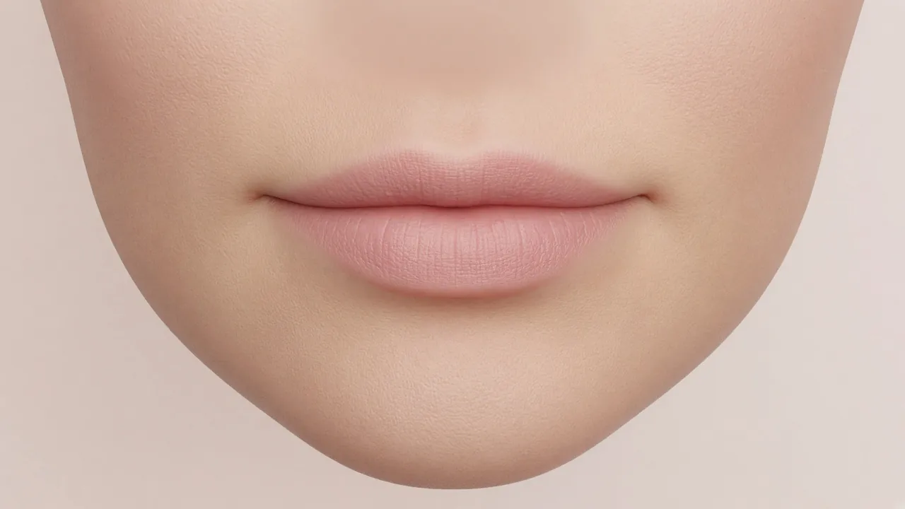 Close-up of healthy lips.
