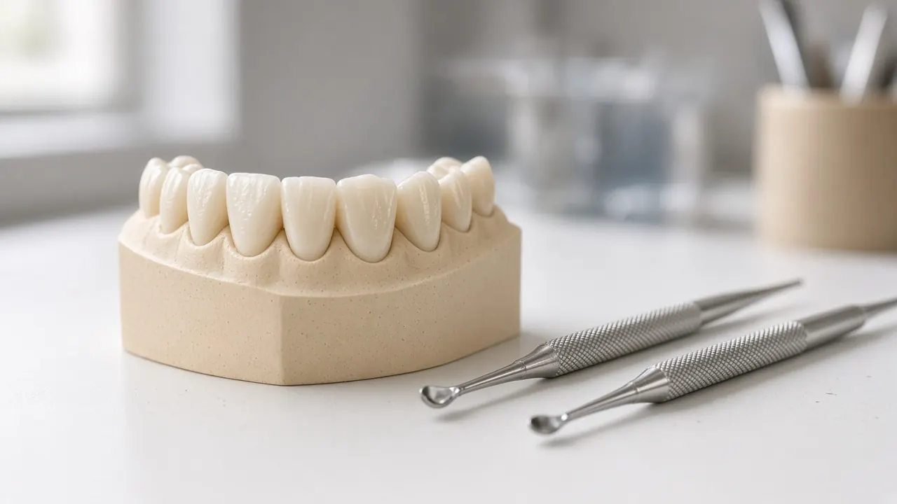 Wax-up model of teeth used to plan a smile makeover