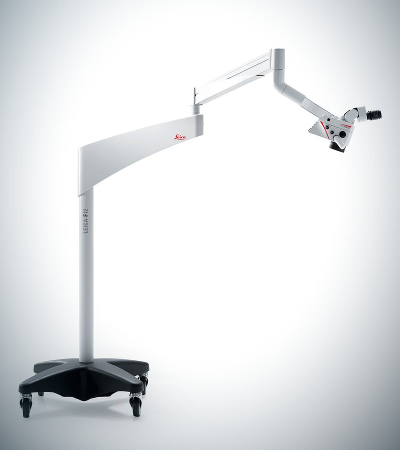 The Leica M320 dental microscope on a floor stand.