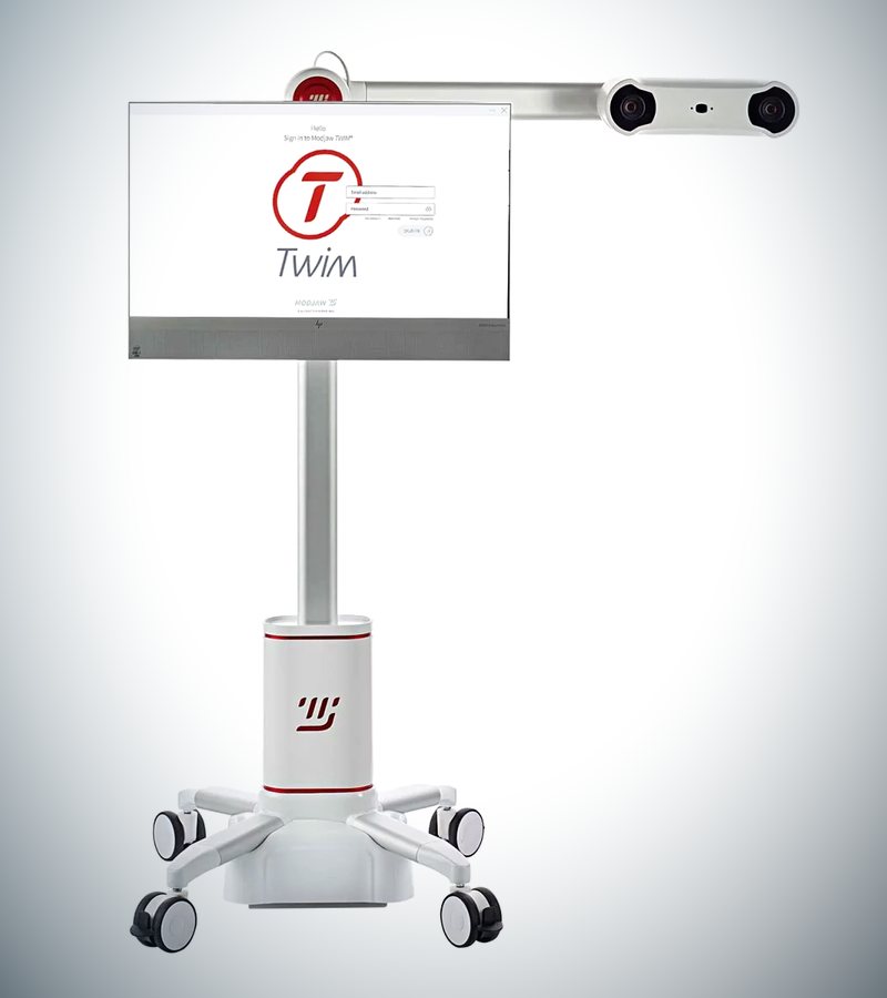 The MODJAW Tech in Motion jaw-tracking cameras and screen.